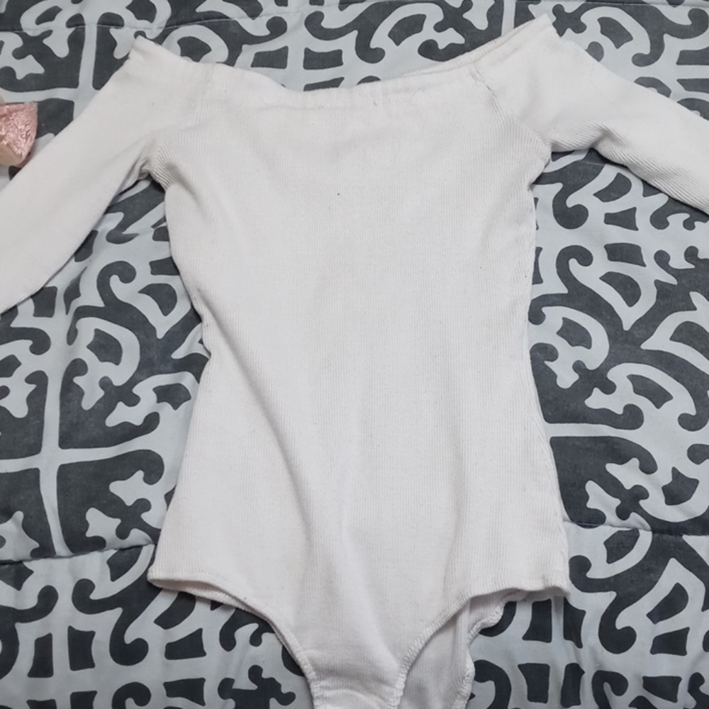 White off the shoulder top